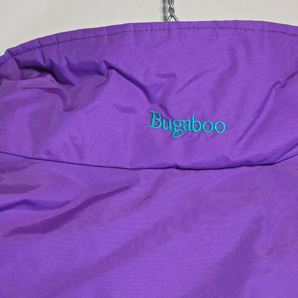Vintage Columbia Bugaboo Jacket Womens Medium Purple Teal Colorblock 90s Shell - Picture 15 of 16